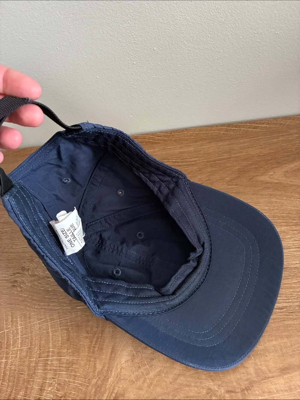 The North Face Youth Hat Navy Blue Logo Adjustable Baseball Cap Kids Junior